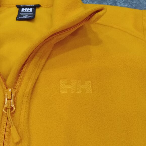 Helly Hansen Mens Yellow Size Large Polartec Fleece Pullover 1/4 Zip New Outdoor - Picture 4 of 12
